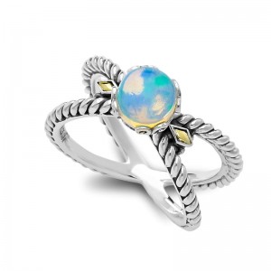 Samuel B.Opal Birthstone X  Ring