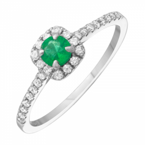 Emerald & Diamond Ring