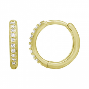 Diamond Huggies Earrings