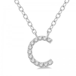 Diamond Initial Pendant