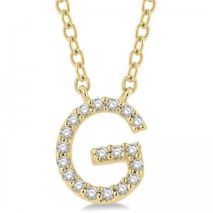 Diamond Initial Pendant