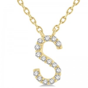 Diamond Initial Pendant