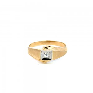 Estate Baby Diamond Signet