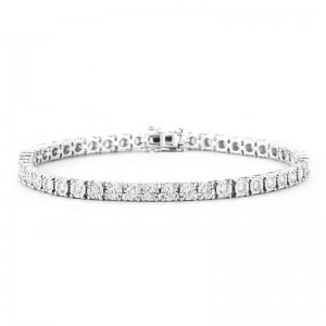 Diamond Line Miracle Mark Bracelet