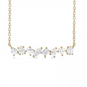Multi Cut Diamond Fashion Necklace