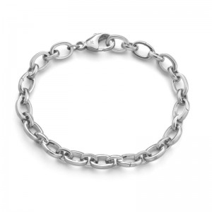 MRK Sterling Silver Hinged Charm Bracelet
