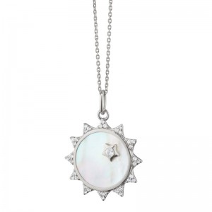 Large Mother of Pearl Sun Charm
