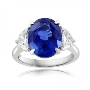 Ceylon Sapphire & Diamond Ring