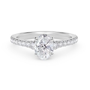 De Beers Forevermark Icon™ Setting Oval Diamond Engagement Ring