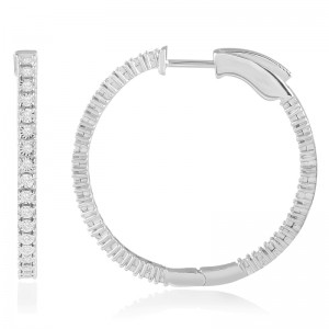 Diamond Hoop Earrings