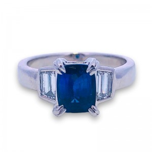 Estate Sapphire & Diamond Ring