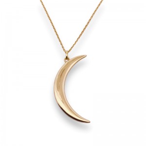 Gold Crescent Moon Necklace