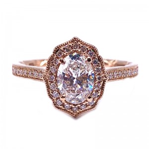 Oval Diamond Engagement Ring