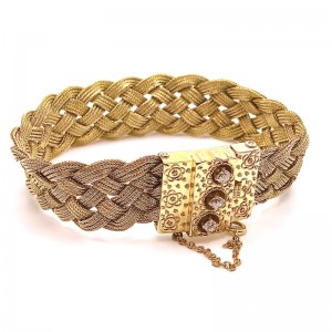 Estate Hand Woven Multi Strand Bracelet