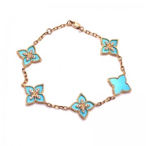 Turquoise & Diamond Bracelet