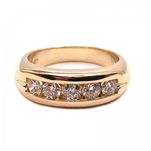 Estate 5 Diamond Men's Ring