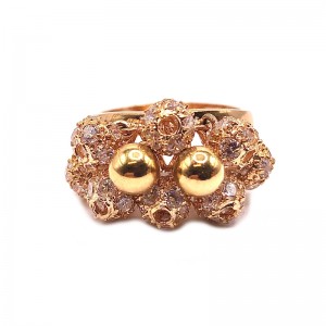 Estate Disco Ball Cubic Zirconia Ring