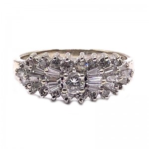 Estate Baguette & Round Diamond Band