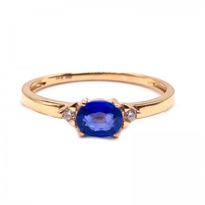 Sapphire and Diamond Ring