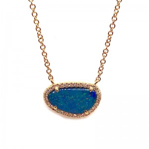 Opal & Diamond Pendant