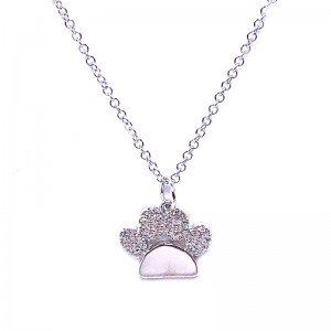 Diamond Paw Pendant