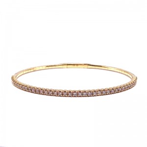 Diamond Flexible Bangle Bracelet