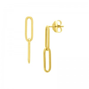 Paper Clip Dangle Earrings