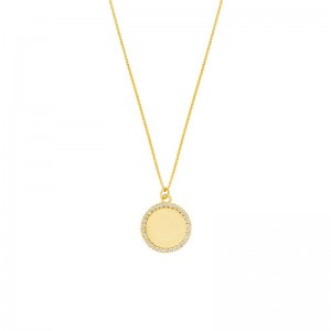 Engravable Disk Necklace