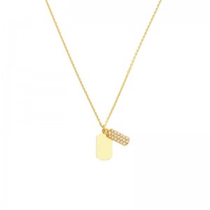 Double Dog Tag Necklace
