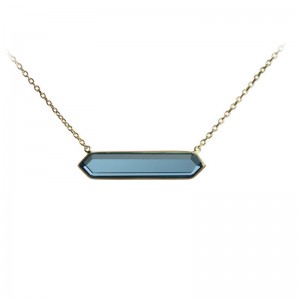 Blue Topaz-London Pendant by Olivia B