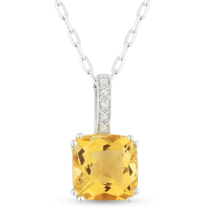 Citrine/ Diamond Necklace