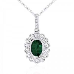 Emerald & Diamond Pendant