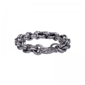 Heavy Double Ring Hammered 