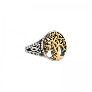 Tree Of Life Ring Sterling Silver by Keith Jack