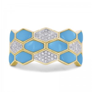 Turquoise and Diamond Ring
