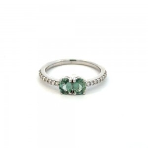 Estate Alexandrite & Diamond Ring