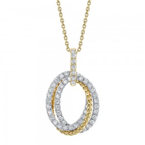 Diamond Oval Necklace