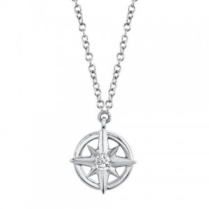 Diamond Compass Necklace