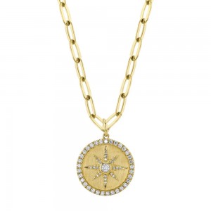 Diamond Star Paperclip Necklace
