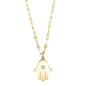 Diamond Hamsa Necklace