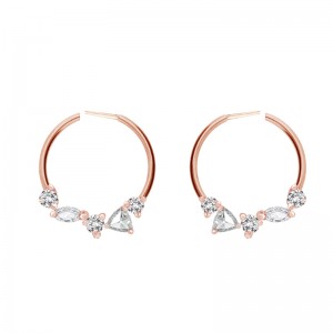 VIVAAN Multi Diamond Earrings