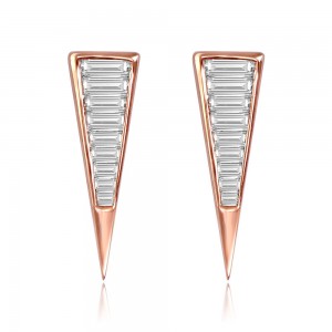 VIVAAN Diamond Trikon Earrings