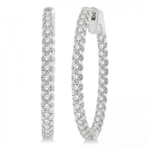 Diamond Hoop Earrings