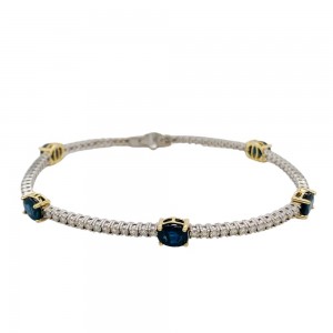 Sapphire and Diamond Bracelet