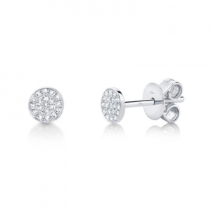 Diamond Pave Stud Earrings