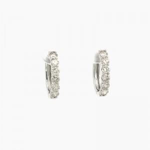 Diamond Hoop Earrings