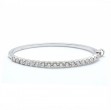 Single Row Diamond Bangle Bracelet