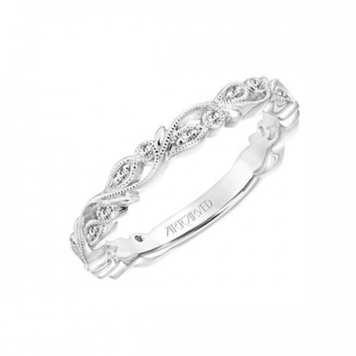 Leaf Design Diamond Band
