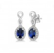 Sapphire & Diamond Earrings