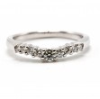 Curved Diamond Wedding Band